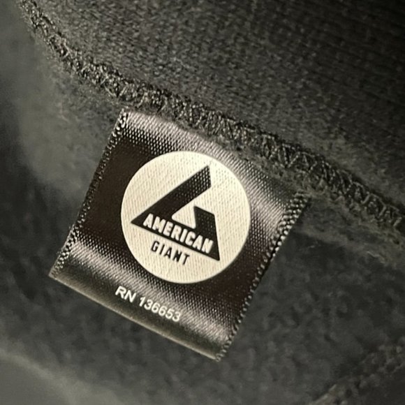 American Giant | Classic Full Zip Hoodie in Black - Picture 7 of 7